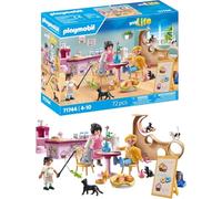 Playmobil | My Life | Café des Chats | Jouet pour Enfants | Set de Figurines d'animaux | Jouet pour Enfants à partir de 4 Ans | 71744