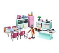 PLAYMOBIL My Life Cuisine avec coin repas, Jouets de construction