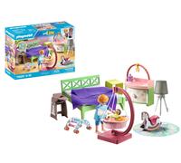 PLAYMOBIL MyLife 71609 Schlafzimmer mit Babyspielecke, und Zwei Figuren, zu über