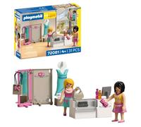 Playmobil MyLife Boutique de Mode, 2 Figurines avec Mannequin et comptoir de Vente, Stimule la créativité, Jouet pour Enfants à partir de 4 Ans, 72081