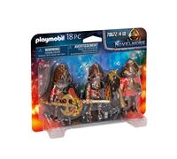 Playmobil Novelmore 70672 : Kit de figurines Burnham Raiders, 3 pièces, plastique multicolore, 4-10 ans, 18 pièces, packaging blister carton