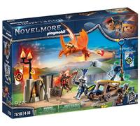 Playmobil 71210 Chevalier Novelmore Combattant Burnham Raider - Novelmore - avec Deux Personnages, Un Dragon et Une catapulte avec Boulet - Chevalier - Histoire & Imaginaire - Dès 4 Ans