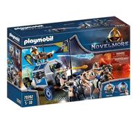 PLAYMOBIL - Novelmore - Char du trésor des chevaliers - Avec 2 chevaliers et un groupe de loups