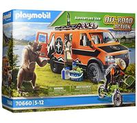 Playmobil Off Road Action 70660 Van Aventure Et Explorateur - Vehicule Tout Terrain - Vie Sauvage