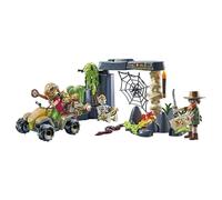 Playmobil 71454 – Explorateurs et ruine de la Jungle, 2 personnages, quad, ruines, squelette & trésor