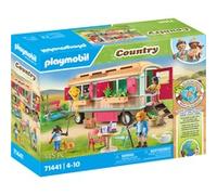 PLAYMOBIL Pays - Caravane pub accueillante, Jouets de construction