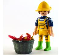 Playmobil Pêcheuse avec Panier Homard Crabes Sea Mystery Série 10 6841 NEUF