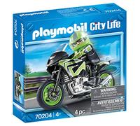 Playmobil City Life Pilote Et Moto