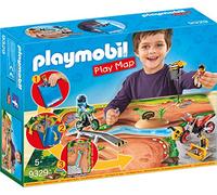 Playmobil Set de jeu Pilotes Motocross 9329 avec support de jeu, coloré