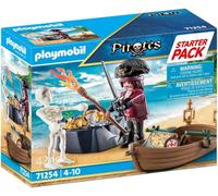 Playmobil Starter Pack 71254 Les Pirates - Pirate et barque, 42 pièces, dès 4 ans