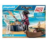 Playmobil Starter Pack 71254 Les Pirates - Pirate et barque, 42 pièces, dès 4 ans