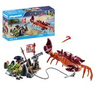 Playmobil 71532 Pirate et Crabe géant - Prenez Le Large et embarquez pour Une Chasse au trésor en mer - Set Comprenant Un Canon, Un Projectile de grappin et Un Sabre - Pirates - Dès 4 Ans