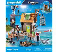 Playmobil Jouet Port Pirate avec Prison de Corsaires – Figurines de pirates – Dès 4 ans – 71792