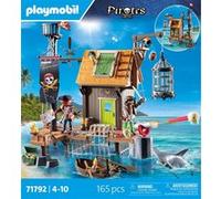 PLAYMOBIL | Pirates | Port Pirate avec Prison de Corsaires | Figurines de Pirates | Jouets de Pirates | Jouet pour Enfants dès 4 Ans | 71792
