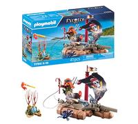 PLAYMOBIL 71794 Pirate avec radeau flottant, canons et trésor, Les pirates, 41 pièces, Dès 4 ans