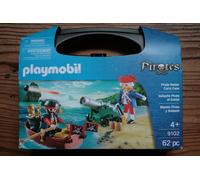 Playmobil Pirates Valisette Pirate et Soldat avec canon 9102 Coffre à emporter