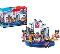 Playmobil 71042 Groupe de Rock - City Life - avec Quatre Personnages en Costume de scène, des micros et des Instruments - Fans de Musique - Promo Pack - Dès 4 Ans