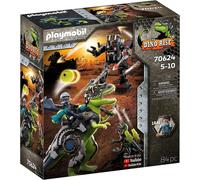 Playmobil 70624 Tyrannosaure et Robot géant- Dino Rise- Dino Rise- Dinosaure tyrannosaure