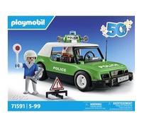 Playmobil Classic Police Car Construction Game Argenté
