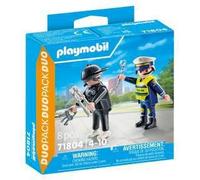 Playmobil Policiers 71804 - Policier et bandit avec accessoires - Duo Pack