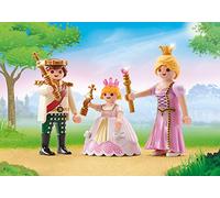 Playmobil Princess - 9877 - Couple princier et Enfant - Emballage Plastique, Pas de boîte Carton Bleu
