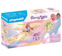 Playmobil 71363 Princesse et poulains ailés, Comprend Une Princesse, Son Deltaplane, Deux poulains ailés et des Accessoires, Gamme Princess Magic pour Enfants dès 4 Ans