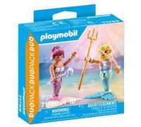 Playmobil Princess Magic 71799 - Sirène Et Triton Avec Sceptre Et Trident - Duo Pack