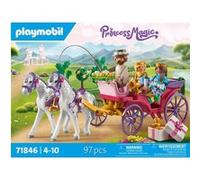 Playmobil | Princess Magic | Promenade en Carrosse Royal avec la Princesse et Le Prince | Jouet Princesse | Jouet Conte de fées pour Enfants à partir de 4 Ans | 71846