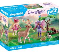 PLAYMOBIL Princess Magic Starter Pack Fées avec d'adorables animaux de la forêt 71800