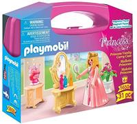 PLAYMOBIL Princess Vanity Carry Case Lot de 31 Figurines en Plastique pour Enfant Multicolore 4 Ans Boîte fermée