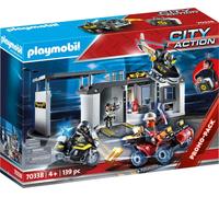 PLAYMOBIL Quartier général transportable Policiers d élite 70338 Enfant jouet