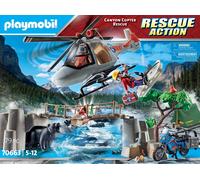 PLAYMOBIL 70663 RESCUE ACTION CANYON HELICOPTERE DE SECOURS