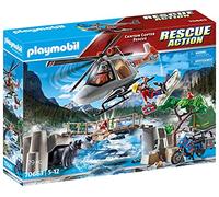 Playmobil Rescue Action 70663 Unité De Secouristes Avec Hélicoptère