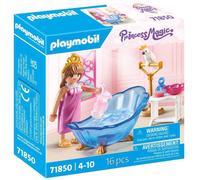 Playmobil Royal Bathroom with Princess Playset 71850 16 Pièces Rose