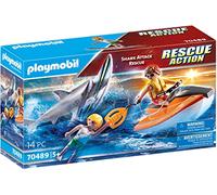 Bateau de secours - PLAYMOBIL - 70489 - 14 pièces - 2 figurines - Multicolore