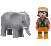Playmobil - Soigneuse avec Éléphanteau, Coffret de Figurine - 9381 Coloré