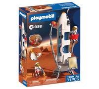 Playmobil Space Fusée de Recherche martienne de l'ESA, Fusée modulaire avec Rampe de Lancement et 2 astronautes, Jeu Spatial de Haute qualité, À partir de 4 Ans, 72011