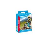 Playmobil Special Plus 71756 - Cycliste avec VTT et souche d'arbre