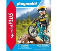 Playmobil Special Plus 71756 Cycliste avec VTT et souche d'arbre Multicolore G