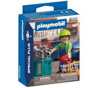 Playmobil Figurine 72031 Mécanicien avec outils - développe la motricité