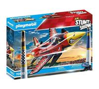Playmobil Air Stuntshow Jet Aigle 70832 – Avion, Personnage et Pylônes – Dès 5 Ans
