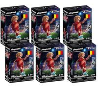 Playmobil Sports & Action : 6 joueurs de football - Belgique