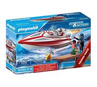 playmobil - Sports & Action - 70744 - Vedette à Moteur Submersible - Flottant, à partir de 4 Ans