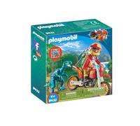 Playmobil The Explorers 9431 - Pilote De Moto Et Raptor