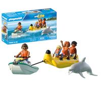 Playmobil | Vacation on The Beach | Tour en Bateau Banane | Jouet à partir de 4 Ans | Cadeau pour Enfants | Stimule la créativité | Plaisir de l'eau avec Figurines & Jet Ski | 71905