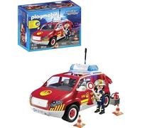 PLAYMOBIL Véhicule de pompiers avec son et lumières 71375 / ENFANT jouet NEUF