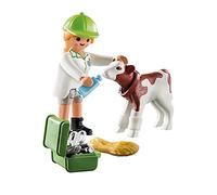 Playmobil Coffre de figurine Vétérinaire et Veau 70252 Coloré