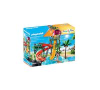 PLAYMOBIL Family Fun - Parc aquatique avec toboggans, Jouets de construction