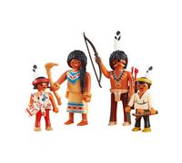 Playmobil Western 6322 - Lot 4 Figurines Famille Indien
