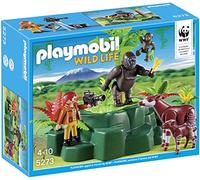 Playmobil wild life 5273 gorilles et okapis avec vegetation
